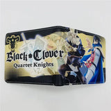 Cartoon Anime Clover Wallet PU Leather Purse Cosplay Short Wallets Gift
