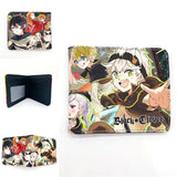 Cartoon Anime Clover Wallet PU Leather Purse Cosplay Short Wallets Gift