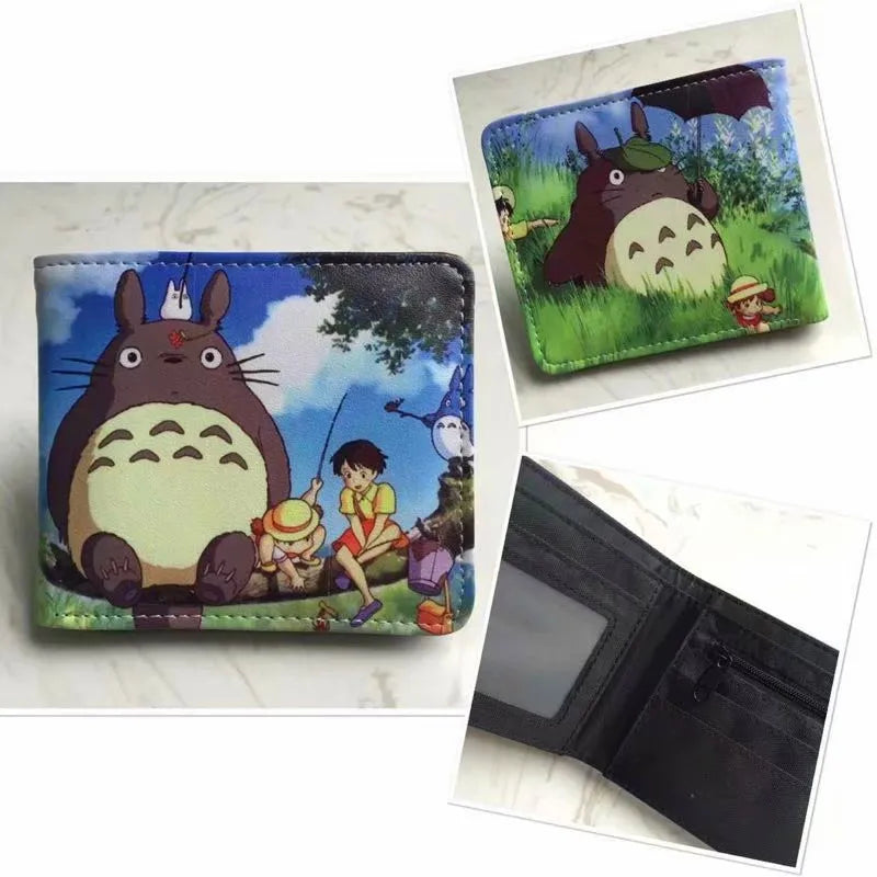 Cartoon Anime Wallet PU Leather Purse Cosplay Short Wallets Gift