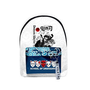 Anime Demon Slayer Student Backpack Waterproof Travel Bag