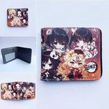 Anime Demon Slayer Short Wallet PU Leather Snorlax Charmander Small Purse