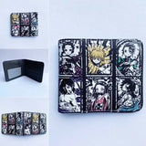 Anime Demon Slayer Short Wallet PU Leather Snorlax Charmander Small Purse