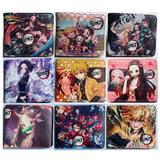 Anime Demon Slayer Short Wallet PU Leather Snorlax Charmander Small Purse