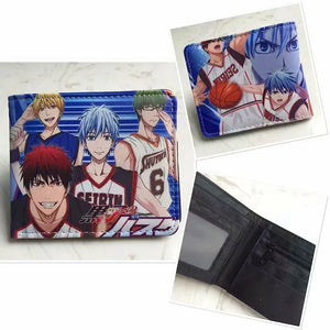 Anime Kuroko's Basketball Kuroko Tetsuya Wallet PU Leather Purse Cosplay Gift