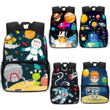 Cartoon Astronaut Spaceship Star School Backpack Children School Bags