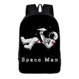 Cartoon Astronaut Student Schoolbag Polyester Primary School Backpack