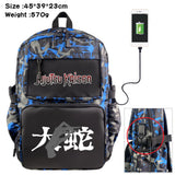 Anime Jujutsu Kaisen Backpack USB Casual Student Schoolbag