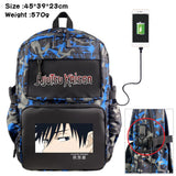 Anime Jujutsu Kaisen Backpack USB Casual Student Schoolbag