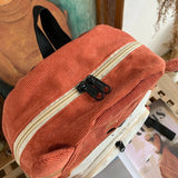 Harajuku Large Capacity Corduroy Backpack for Women