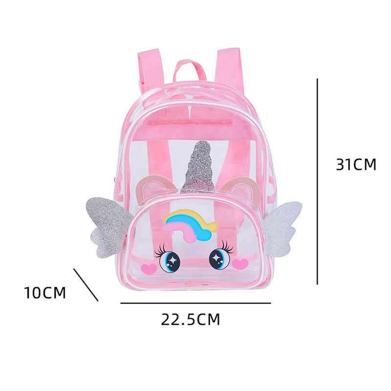Clear Big Eyes Children School Bags Teenage Summer Transparent Kid Birthday Bagp