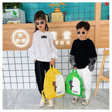 Cartoon Backpacks for Women Large-capacity Canvas Travel Rucksack