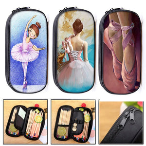 Ballet Dancing Girls Pencil Case Kids Bags Girl Stationery Bag