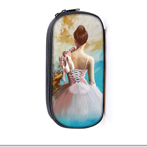 Ballet Dancing Girls Pencil Case Kids Bags Girl Stationery Bag