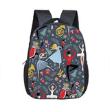 Cartoon Ballet Dancing Printing Backpack Children School Bags Dance Shoes