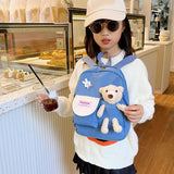 Bear Toy School Bag for Kids Kindergarten Schoolbags Children Backpacks