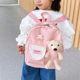 Bear Toy School Bag for Kids Kindergarten Children Backpack Girls Boys Book Bags