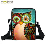 Cartoon Bird Owl Small Shoulder Bag Women Handbag Teenager Girls Messenger Bags