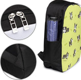 Boston Terrier Dog Backpack 17 Inch Laptop College Book Bag for Men and Women