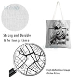 Cartoon Butterfly Flowers Print Handbag Eco Friendly High Capacity