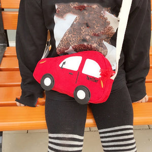 Kids Cartoon Car Mini Messenger Bag Zipper Purse Girls Boys Accessory