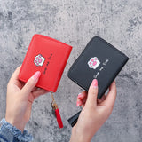 Cat Paws Tassel Student Female Purse Clutch Women Short Wallet