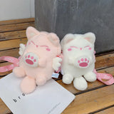 Cartoon Cat Plush Shoulder Bag Women Girl Messenger Bag