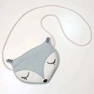 Kids Fox Shape Messenger Bag Pink/Green