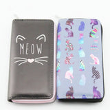 Cat Wallet for Girls Japan Style Prints Zipper Standard Wallets