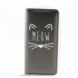Cat Wallet for Girls Japan Style Prints Zipper Standard Wallets