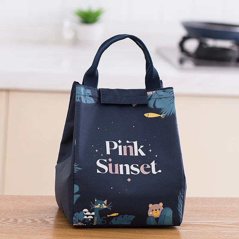 Cartoon Cooler Lunch Bag Insulated Waterproof Storage