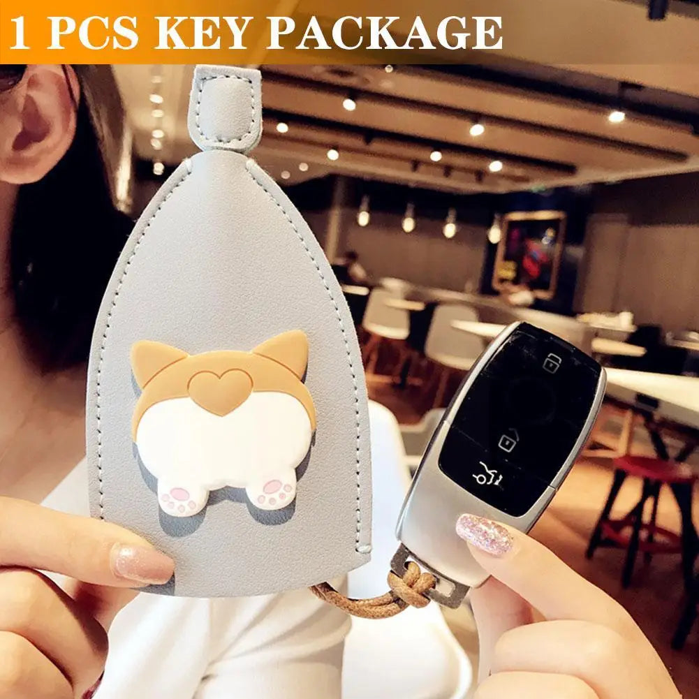 Cute Corgi Unisex Bag Chain Pouch Car Wallets
