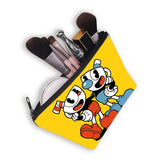 Cuphead/Mughead Print Cosmetic Case Women Makeup Bag Girls Cosmetic Bag