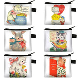 Cartoon Animals Coin Bag Women Vintage Purse Bear Cub Coin Bags