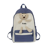 Bear Cartoon Backpack for Teenage Girls School Bag Women Shoulder Bags