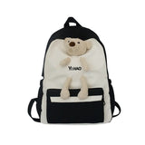 Bear Cartoon Backpack for Teenage Girls School Bag Women Shoulder Bags