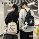 Astronaut Bear Backpack Men and Women Schoolbag