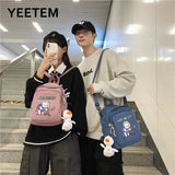 Astronaut Bear Backpack Men and Women Schoolbag