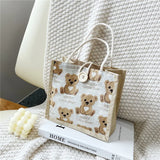 Bear Canvas Bag Portable Shopping Bag Large-capacity Eco Tote Bag