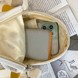 Cartoon Canvas Messenger Bag Mini Student Girl Shoulder Bag