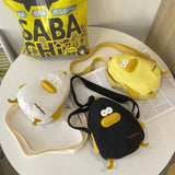 Mini Student Girl Shoulder Bag Cartoon Canvas Messenger Bag