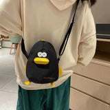 Cartoon Canvas Messenger Bag Mini Student Girl Shoulder Bag