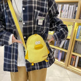 Cartoon Canvas Messenger Bag Mini Student Girl Shoulder Bag