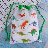 Dinosaur Drawstring Bag Baby Clothes Organizer Pouch Kids Backpack
