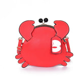 Crab Messenger Bag Women Chains Unique Ladies Crossbody Shoulder Bag