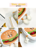 Funny Hamburger Crossbody Bag for Women
