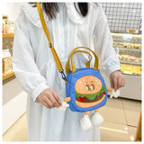 Funny Hamburger Crossbody Bag for Women