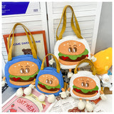 Funny Hamburger Crossbody Bag for Women