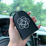 Daisy Flowers Key Bag PU Leather Key Wallets Key Holder Case