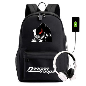Danganronpa Pattern Backpack Boys Girls School Bags Rucksack