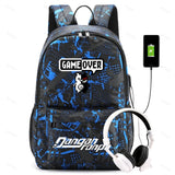 Danganronpa Pattern Backpack Boys Girls School Bags Rucksack